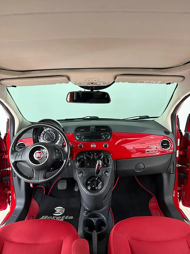 Carro fiat 500 cabrio dual 2014-6 na Beretta Automóveis em Criciúma