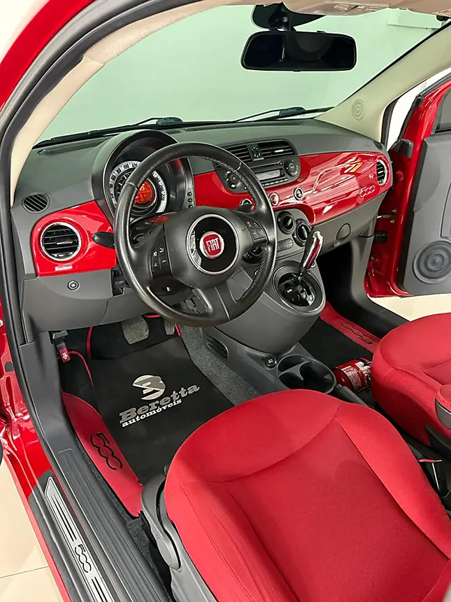Carro fiat 500 cabrio dual 2014-7 na Beretta Automóveis em Criciúma