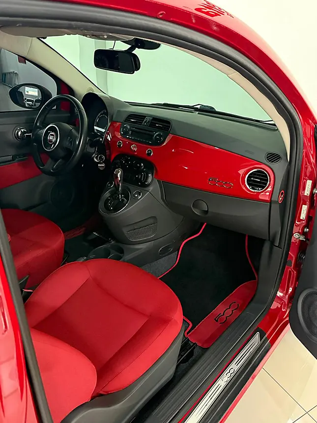 Carro fiat 500 cabrio dual 2014-8 na Beretta Automóveis em Criciúma